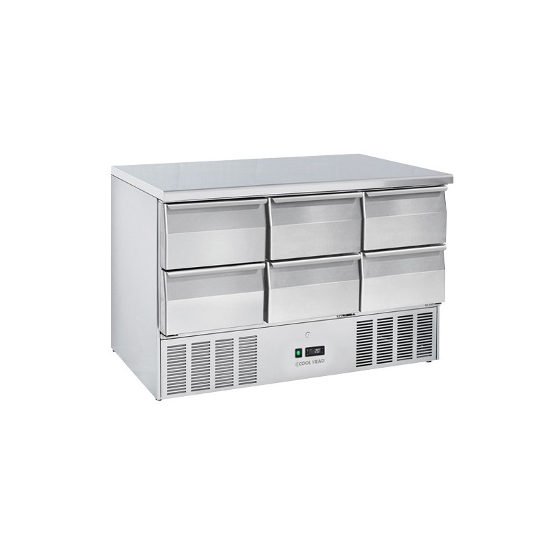 COOL HEAD -Table réfrigérée GN1/1 inox CRD 96A