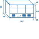 COOL HEAD -Table réfrigérée GN1/1 inox CRD 96A