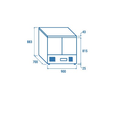 COOL HEAD - Saladette réfrigérée - GN1/1 CR 90A