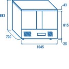COOL HEAD - Saladette réfrigérée GN1/1 CR 92A