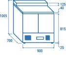 COOL HEAD - Saladette réfrigérée GN1/1 CRS 90A