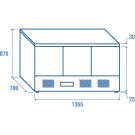 COOL HEAD - Table réfrigérée ventilée positive GN1/1 CRZ 93A