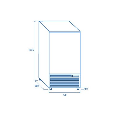 COOL HEAD - Cellule refroidissement rapide 600 x 400 mm RF 100A