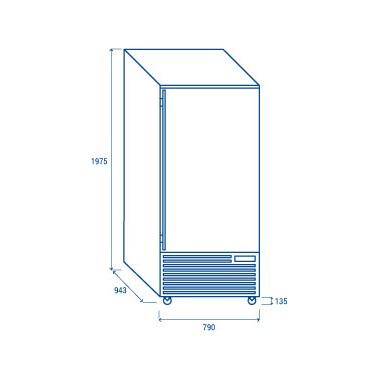 COOL HEAD - Cellule refroidissement rapide 600 x 400 mm RF 150A