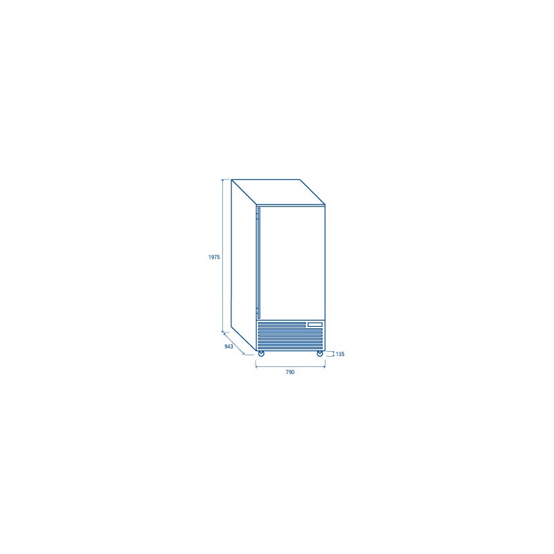 COOL HEAD - Cellule refroidissement rapide 600 x 400 mm RF 150A