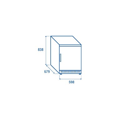 COOL HEAD - Armoire réfrigérée positive 200 litres CRX 2