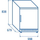 COOL HEAD - Armoire réfrigérée positive 200 litres CRX 2