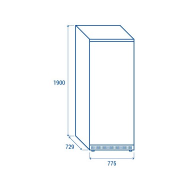 COOL HEAD - Armoire réfrigérée négative 600 litres CN 6