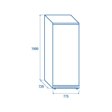 COOL HEAD - Armoire réfrigérée négative 600 litres CNX 6
