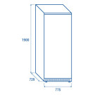 COOL HEAD - Armoire réfrigérée négative 600 litres CNX 6