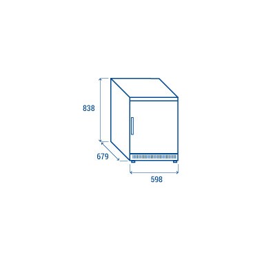 COOL HEAD - Armoire réfrigérée négative 200 litres CNX 2