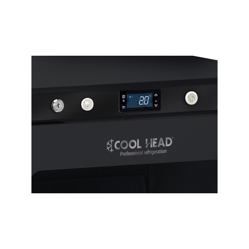 COOL HEAD - Vitrine réfrigérée positive vertical 200 litres QRG 200B