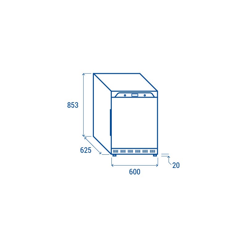 COOL HEAD - Armoire réfrigérée négative 200 litres QN 200