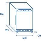 COOL HEAD - Armoire réfrigérée négative 200 litres QN 200