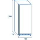 COOL HEAD - Armoire réfrigérée positive GN 2/1 600 litres QR 600
