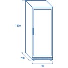 COOL HEAD - Vitrine réfrigérée positive vertical 600 litres QRG 600