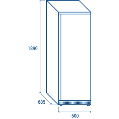 COOL HEAD - Armoire réfrigérée négative 400 litres QNX 400