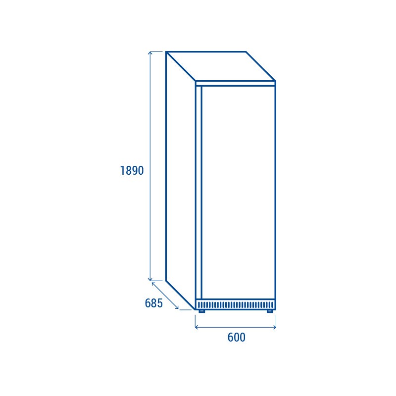 COOL HEAD - Armoire réfrigérée négative 400 litres QNX 400