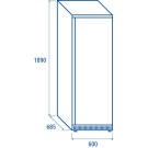 COOL HEAD - Armoire réfrigérée négative 400 litres QNX 400