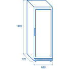 COOL HEAD - Vitrine réfrigérée négative vertical 400 litres QNG 400