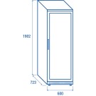 COOL HEAD - Vitrine réfrigérée négative vertical 400 litres QNXG 400
