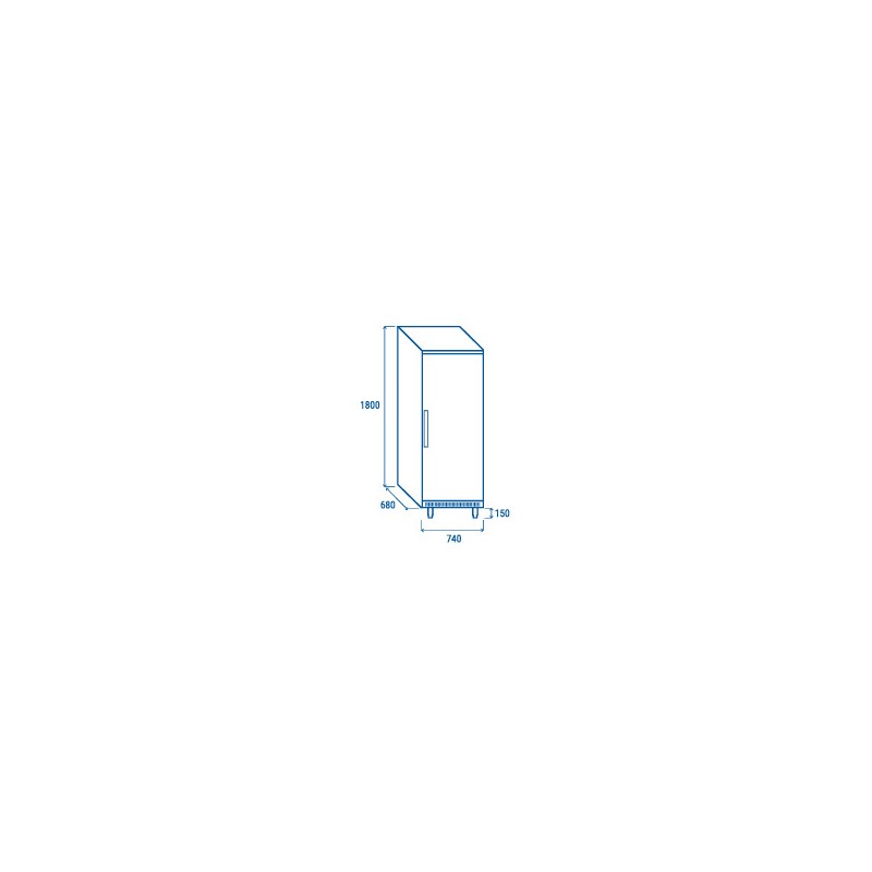 COOL HEAD - Armoire réfrigérée positive 600 x 400 mm BYX 460