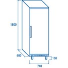 COOL HEAD - Armoire réfrigérée positive 600 x 400 mm BYX 460