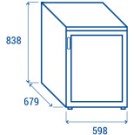 COOL HEAD - Congélateur vertical 200 litres porte en verre CNG 2