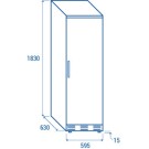 COOL HEAD - - Congélateur vertical réfrigéré 350 litres TK 390