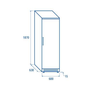 COOL HEAD - Congélateur vertical 350 litres - TN 390