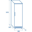 COOL HEAD - Congélateur vertical 350 litres - TN 390