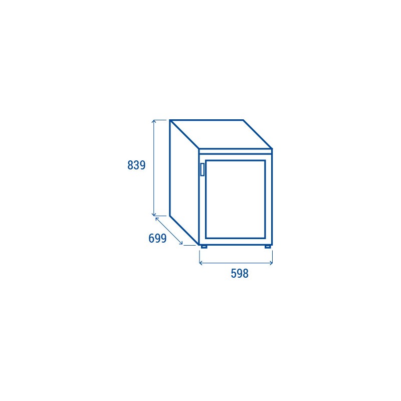 COOL HEAD - Congélateur ventilé en ABS vertical 200 litres GF 2V