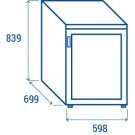 COOL HEAD - Congélateur ventilé en ABS vertical 200 litres GFX 2V