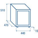 COOL HEAD - Refroidisseur de boissons vertical 55 litres - DC 55B