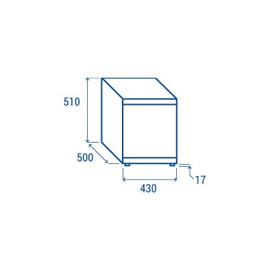 COOL HEAD - Refroidisseur vertical pour boissons 52 litres RCF 52