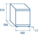 COOL HEAD - Refroidisseur vertical pour boissons 52 litres RCF 52