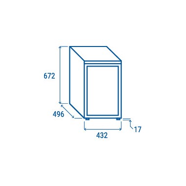COOL HEAD - Refroidisseur à boissons vertical 60 litres RCF 60