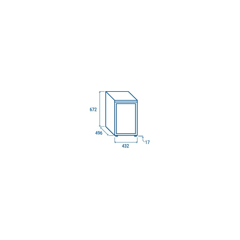 COOL HEAD - Refroidisseur à boissons vertical 60 litres RCF 60