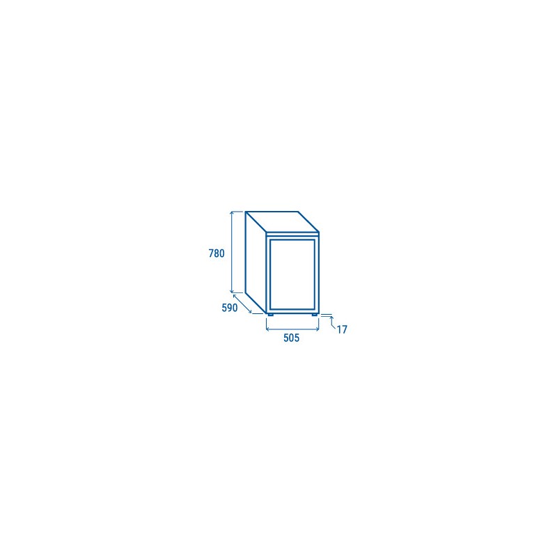 COOL HEAD - Refroidisseur à boissons vertical 85 litres RCF 85