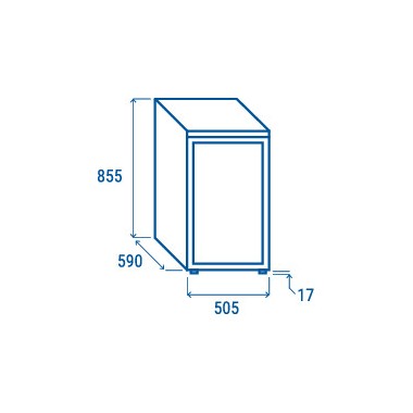 COOL HEAD - Refroidisseur de boissons vertical 115 litres RCF 145