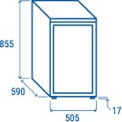 COOL HEAD - Refroidisseur de boissons vertical 115 litres RCF 145
