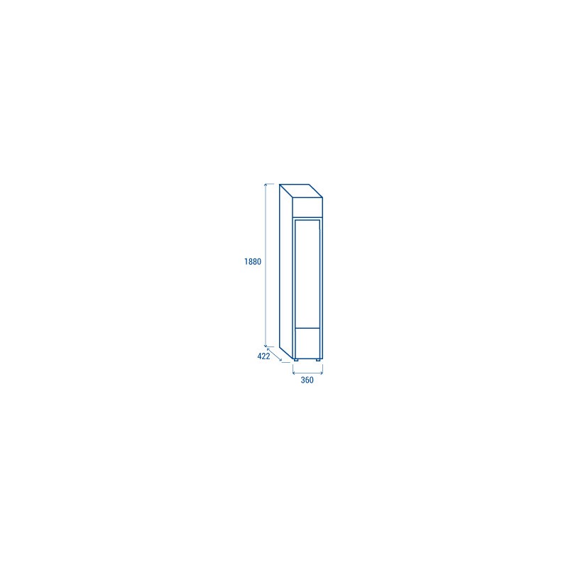 COOL HEAD - Refroidisseur vertical 105 litres DC 105C