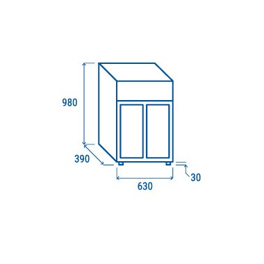 COOL HEAD - Refroidisseur de boissons de comptoir 85 litres DC 85S