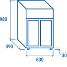 COOL HEAD - Refroidisseur de boissons de comptoir 85 litres DC 85S