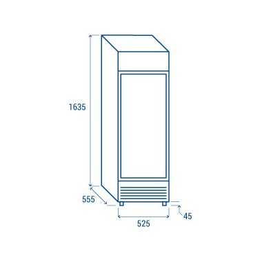 COOL HEAD - Refroidisseur de boissons vertical 300 litres DC 328C