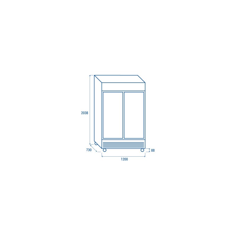 COOL HEAD - Refroidisseur de boisson vertical 1000 litres DC 1000S
