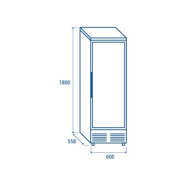 COOL HEAD - - Refroidisseur de boissons vertical 300 litres - DC 368