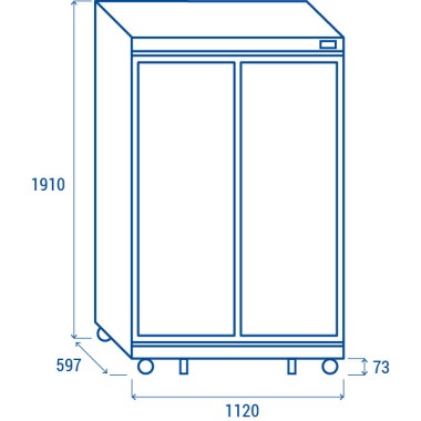 COOL HEAD - Refroidisseur de boissons 1050 litres DC 1050