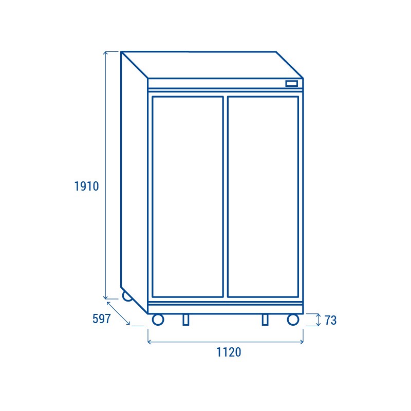 COOL HEAD - Refroidisseur de boissons 1050 litres DC 1050