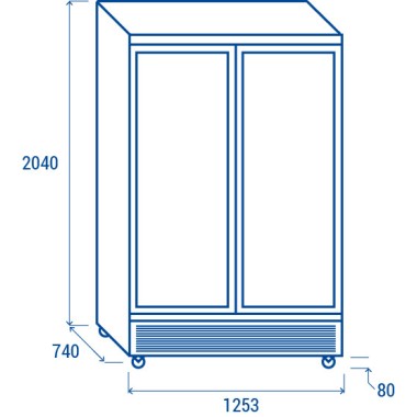 COOL HEAD - Refroidisseur de boissons vertical 1000 litres RCG 1350